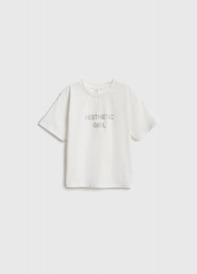 Футболка со стразами для девочек, Белый