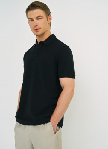 Базовое поло из пике, Черный