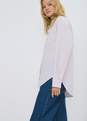 Рубашка из хлопка, Розовый