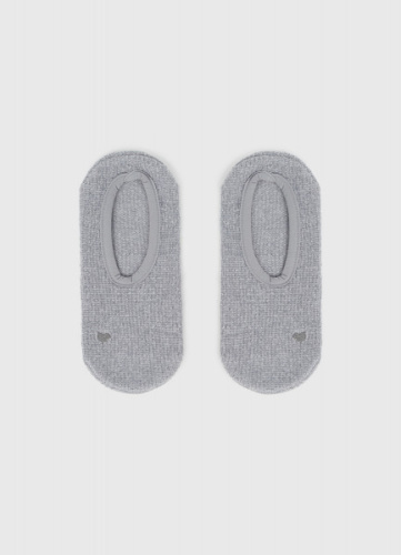 Короткие носки с противоскользящими точками, Серый