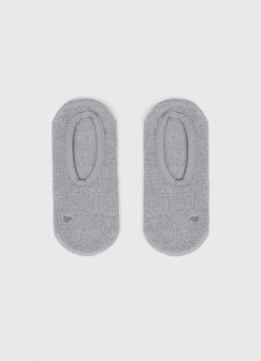 Короткие носки с противоскользящими точками, Серый