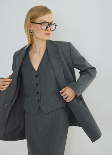 Классический жилет, Серый