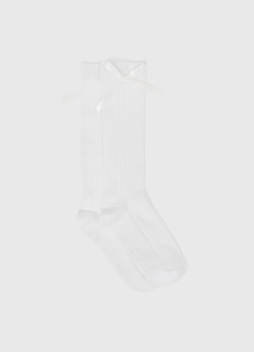 Гольфы с бантиками для девочек, Белый