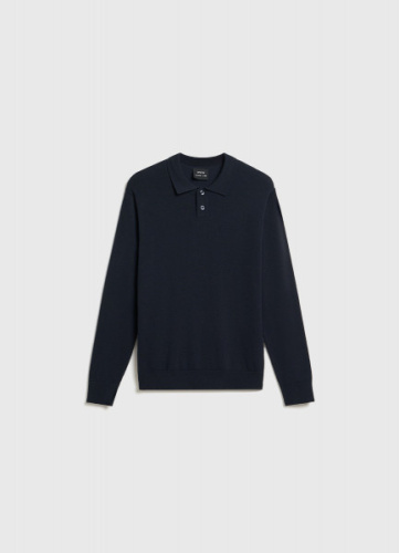 Поло с длинным рукавом для мальчиков, Синий