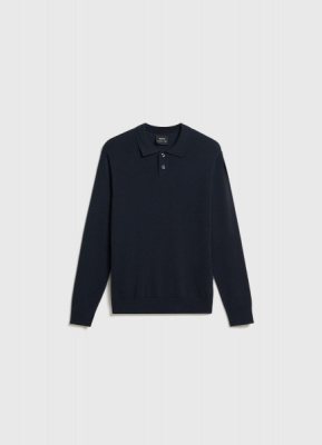 Поло с длинным рукавом для мальчиков, Синий