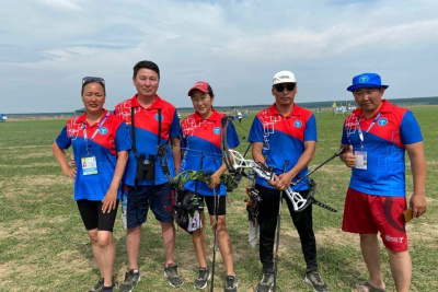 Лучники из Хангаласского района завоевали золото на Спортивных играх народов Якутии /   Хангаласский Республика Саха (Якутия)