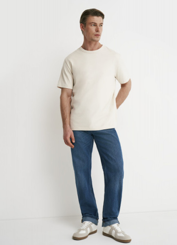 Прямые джинсы, Синий