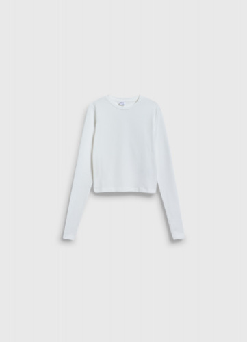 Лонгслив для девочек, Белый