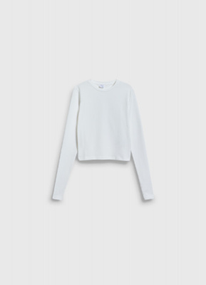 Лонгслив для девочек, Белый