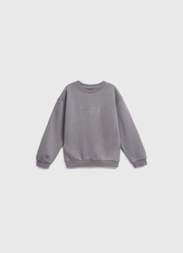 Свитшот с принтом для мальчиков, Серый