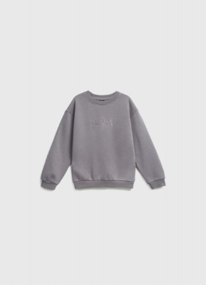 Свитшот с принтом для мальчиков, Серый
