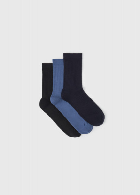 Носки для мальчиков, 3 пары, Голубой