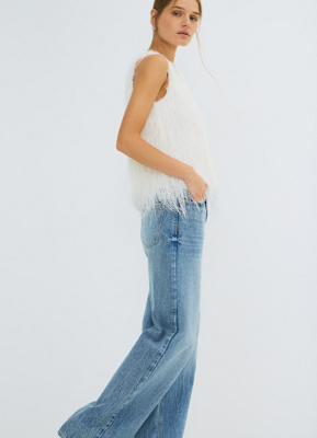 Широкие джинсы, Голубой