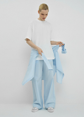 Базовая футболка оверсайз, Белый