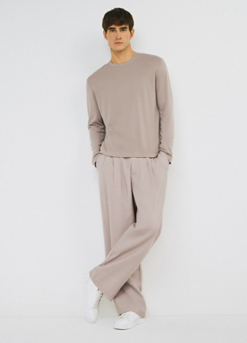 Брюки из вискозы, Бежевый