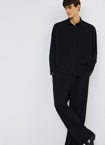 Рубашка из вискозы, Черный