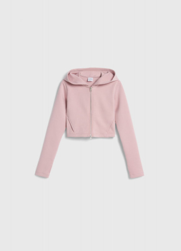 Укороченная толстовка для девочек, Розовый
