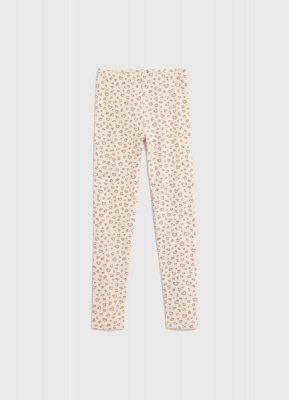 Легинсы с принтом для девочек, Бежевый