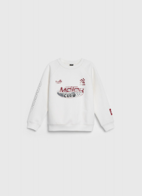 Свитшот с принтом для мальчиков, Бежевый