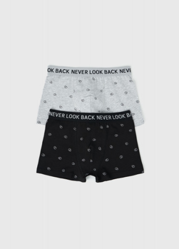 Трусы для мальчиков, 2 шт., Черный