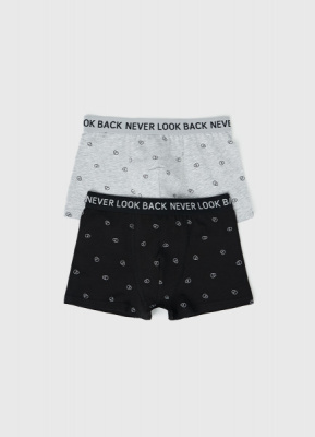 Трусы для мальчиков, 2 шт., Черный