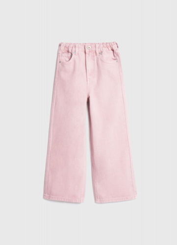 Широкие джинсы для девочек, Розовый