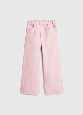 Широкие джинсы для девочек, Розовый