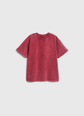 Футболка с эффектом стирки для мальчиков, Красный