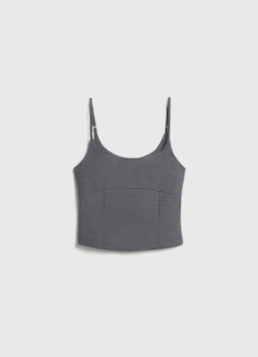 Приталенный жилет для девочек, Серый