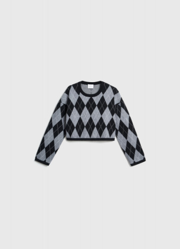 Вязаный джемпер для девочек, Серый