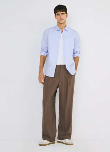 Рубашка из плотной ткани, Голубой