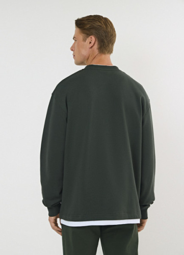 Трикотажный свитшот, Зеленый