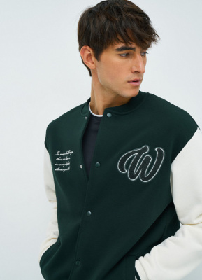 Бомбер на кнопках, Зеленый