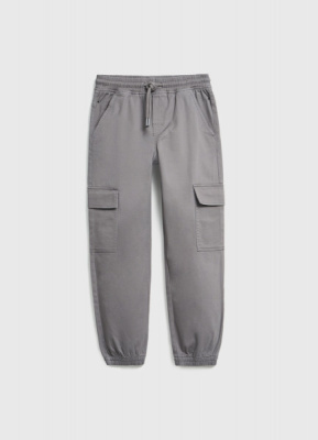 Брюки с карго-карманами для мальчиков, Серый