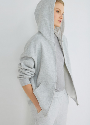 Толстовка объёмного силуэта, Серый
