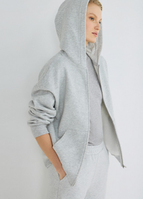 Толстовка объёмного силуэта, Серый