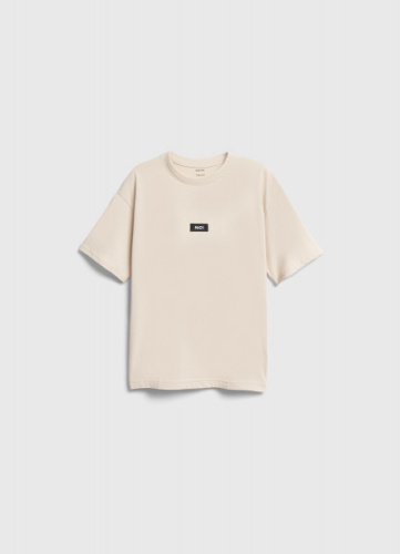 Футболка с нашивкой для мальчиков, Бежевый