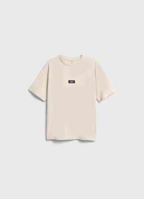 Футболка с нашивкой для мальчиков, Бежевый