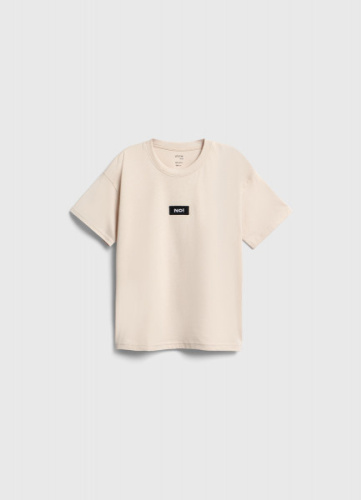 Футболка с нашивкой для мальчиков, Бежевый