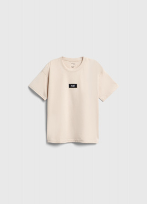 Футболка с нашивкой для мальчиков, Бежевый