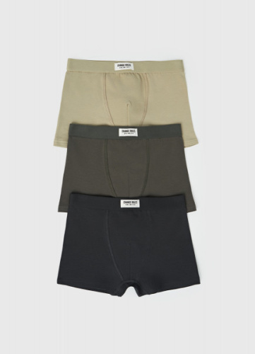 Трусы для мальчиков, 3 шт., Серый