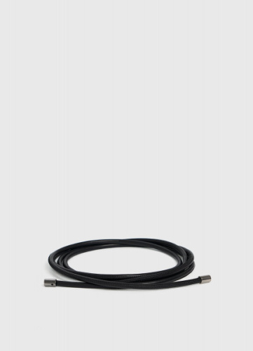 Пояс-шнурок из искусственной кожи, Черный