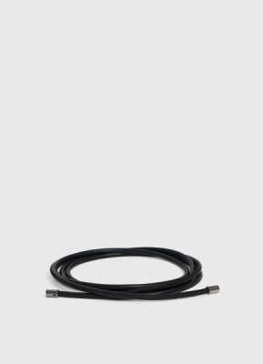 Пояс-шнурок из искусственной кожи, Черный