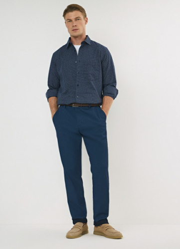 Брюки со съёмным ремнём, Синий