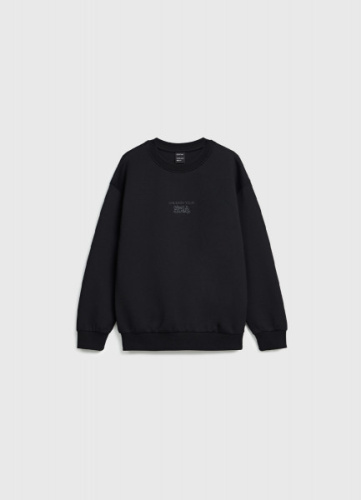 Свитшот с принтом для мальчиков, Черный