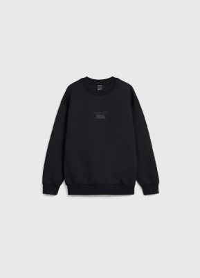 Свитшот с принтом для мальчиков, Черный
