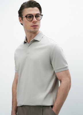 Поло из хлопка, Бежевый