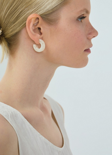 Серьги, Бежевый