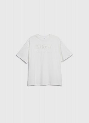 Свободная футболка для девочек, Белый