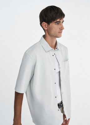 Рубашка с коротким рукавом, Белый